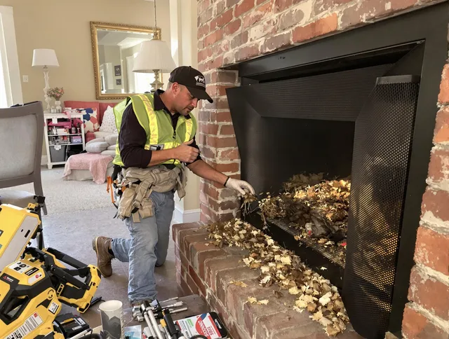 Safe screening installation by Colchester Chimney Sweep in Colchester, CT