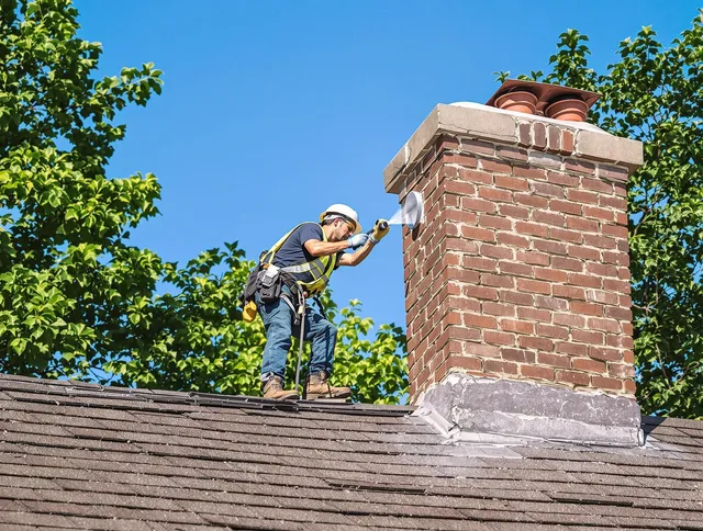 Colchester Chimney Sweep performing an inspection with advanced tools in Colchester, CT