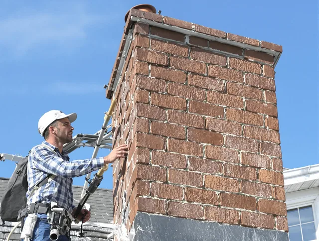 Brickwork for a chimney rebuild by Colchester Chimney Sweep in Colchester, CT
