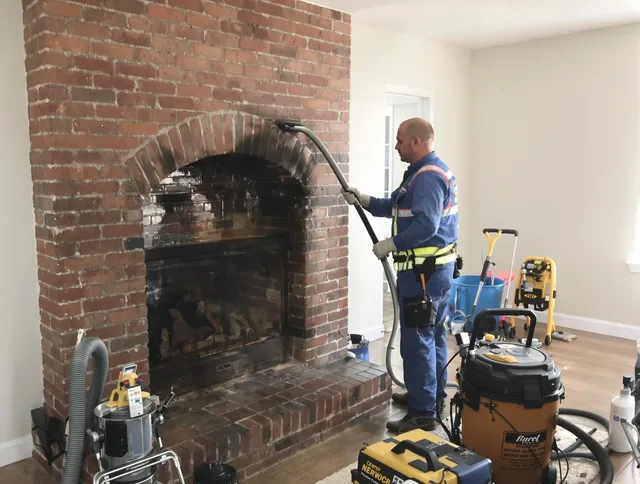 Colchester Chimney Sweep expert performing detailed chimney sweep in Colchester, CT