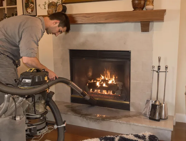 Routine fireplace upkeep by Colchester Chimney Sweep in Colchester, CT