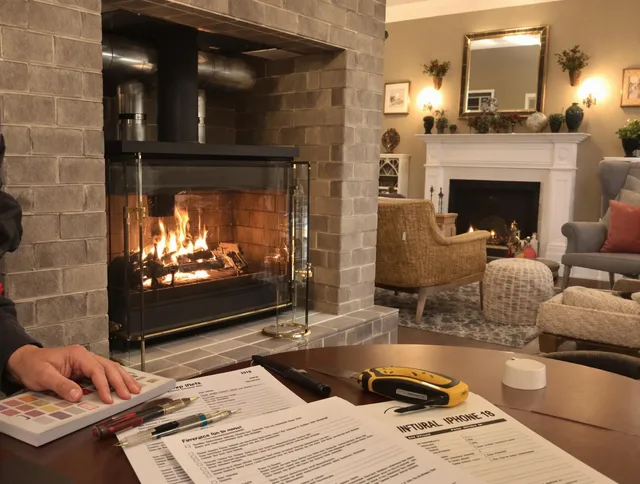 Colchester Chimney Sweep verifying fireplace safety measures in Colchester, CT