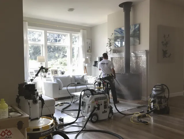 Soot removal service by Colchester Chimney Sweep for a fireplace in Colchester, CT