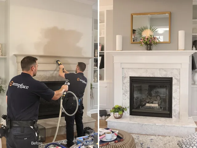 Professional soot removal by Colchester Chimney Sweep team in Colchester, CT